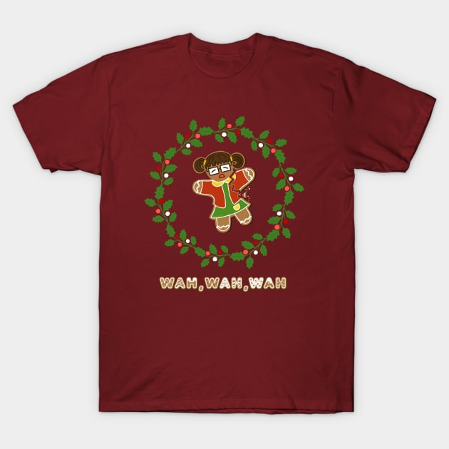 Funny Latinx Ugly Christmas Gingerbread Chillona Pan Dulce T-Shirt by Francielandia
